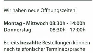 Öffnungszeiten 2025